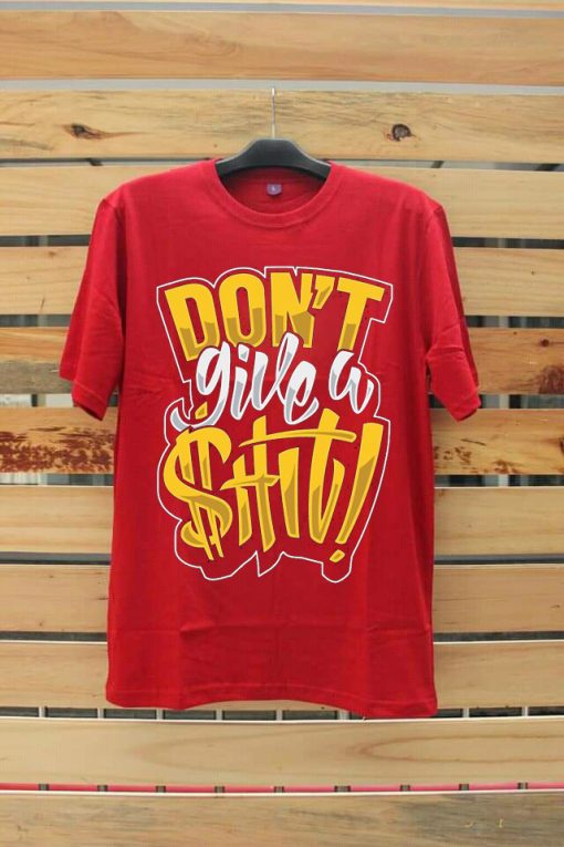 Dont Give w Shit ! Red Tees