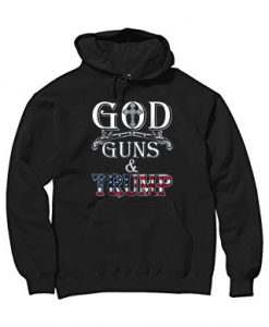 GOD GUN AND TRUMP Black Hoodie