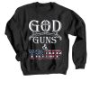 GOD GUN AND TRUMP Black Sweatshirts