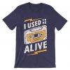 I Used to be Alive Purple T shirts
