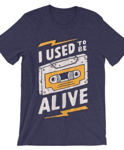 I Used to be Alive Purple T shirts