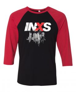 INXS in excess Michael Hutchence The Farriss Brothers Black Redd Raglan T shirts
