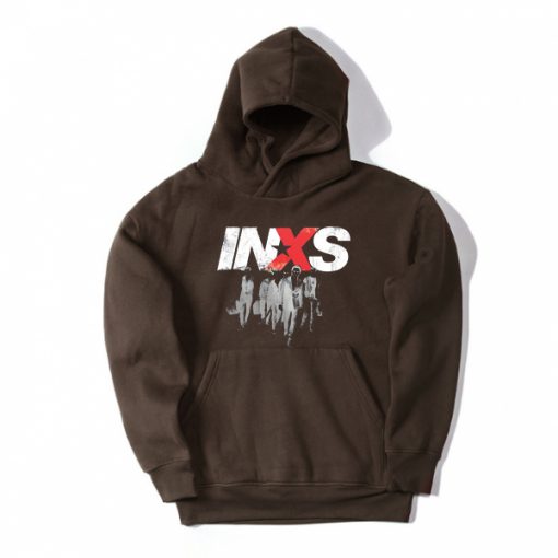 INXS in excess Michael Hutchence The Farriss Brothers Brrown Hoodie