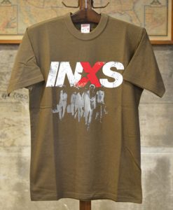 INXS in excess Michael Hutchence The Farriss Brothers Brrown T shirts