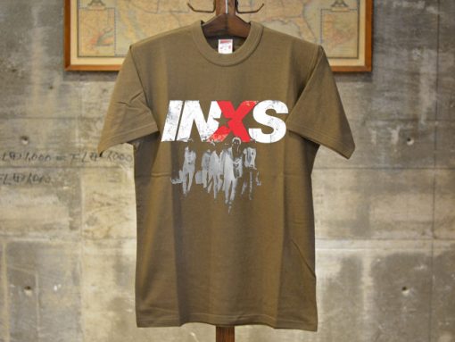 INXS in excess Michael Hutchence The Farriss Brothers Brrown T shirts