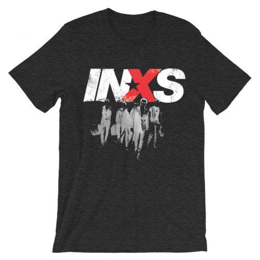 INXS in excess Michael Hutchence The Farriss Brothers Dark Grey T shirts