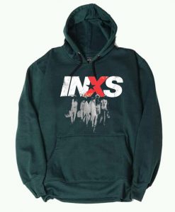 INXS in excess Michael Hutchence The Farriss Brothers Green Hoodie