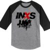 INXS in excess Michael Hutchence The Farriss Brothers Grey Black Raglan T shirts