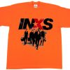 INXS in excess Michael Hutchence The Farriss Brothers Orange T shirts