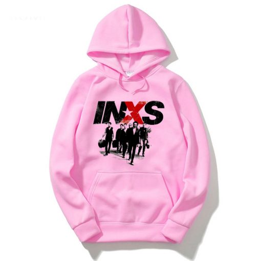 INXS in excess Michael Hutchence The Farriss Brothers Pink Hoodie