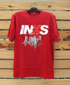 INXS in excess Michael Hutchence The Farriss Brothers Red T shirts