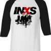 INXS in excess Michael Hutchence The Farriss Brothers White Black Raglan T shirts