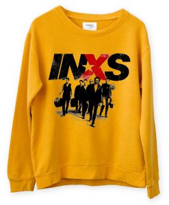 INXS in excess Michael Hutchence The Farriss Brothers Yellow Sweatshirts