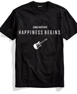 Jonas Brothers Happiness Begins by Guitars Black Tshirts