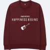 Jonas Brothers Happiness Begins by Guitars Maroon Sweatshirts