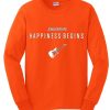 Jonas Brothers Happiness Begins by Guitars Orange Sweatshirts