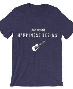 Jonas Brothers Happiness Begins by Guitars Purple Tshirts