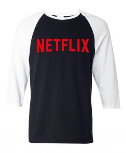 Netflix Movie Black White Raglan Tshirts