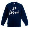 So Loved Blue Navy Sweatshirts