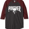 The Punisher Greydark Brown Raglan Tees