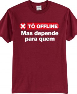 Tô Offline Maroon T shirts