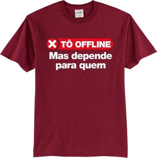 Tô Offline Maroon T shirts