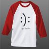 You Decide White Red Raglan Tee