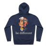Be Different Blue Navy Back Hoodie