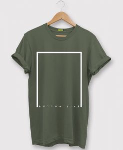 Bottom Line Green Army T shirts