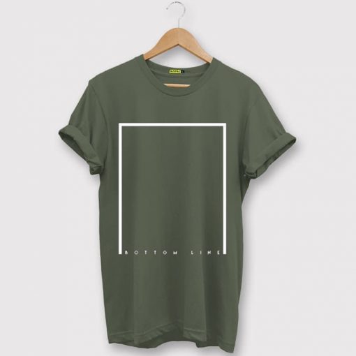 Bottom Line Green Army T shirts