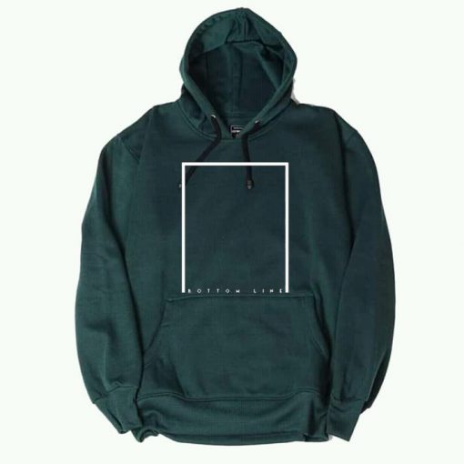 Bottom Line Green Hoodie