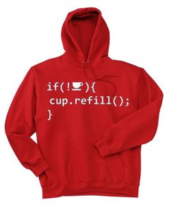 Coffee Refill Code Red Hoodie