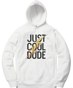 Cool Dude White Hoodie