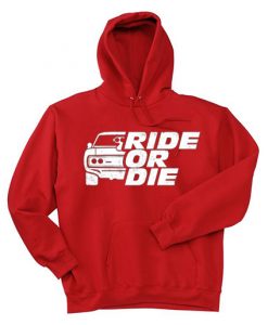 GO RIDE Red Hoodie