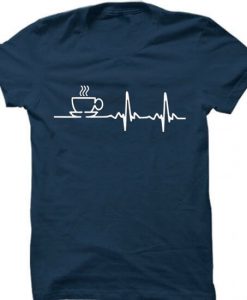 Graphic Coffee Blue Navy T shirts