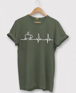 Graphic Coffee Green Army T shirts