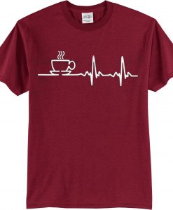 Graphic Coffee Maroon T shirts