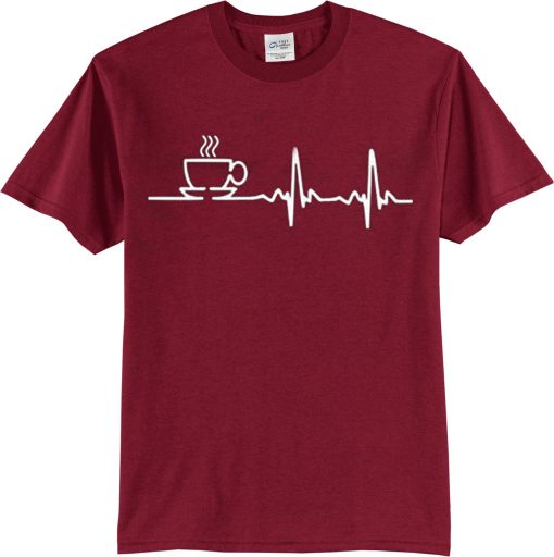 Graphic Coffee Maroon T shirts