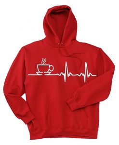 Graphic Coffee Red Hoodie