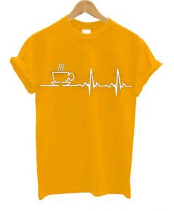 Graphic Coffee Yellow T shirts