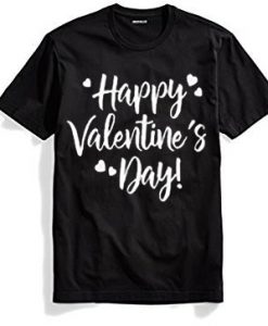 Happy Valentine Days Black T shirts