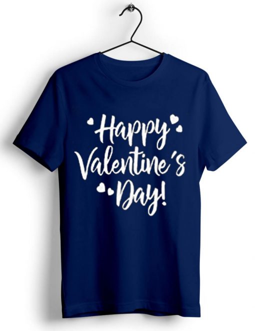 Happy Valentine Days Blue NavyT shirts