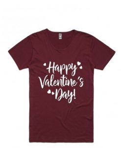 Happy Valentine Days Maroon T shirts