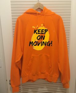 Keep on Moving Orange Hoodie