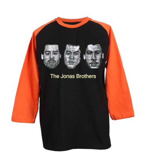 The Jonas Brothers Complete Black Orange Raglan T shirts