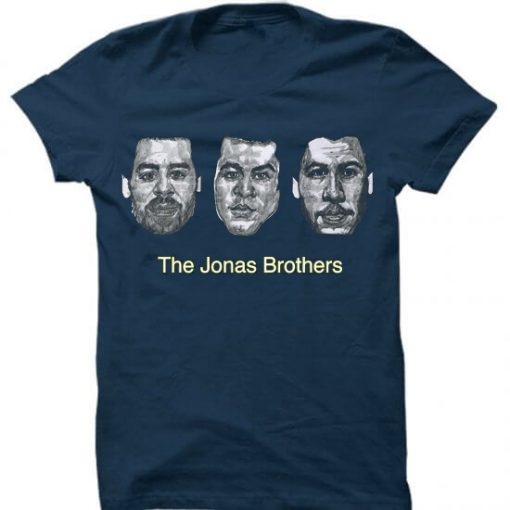 The Jonas Brothers Complete Blue Navy T shirts