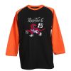 Toronto Raptors Vince Carter 15 Black Orange Raglan T shirts