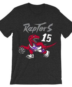 Toronto Raptors Vince Carter 15 Grey Asphalt T shirts