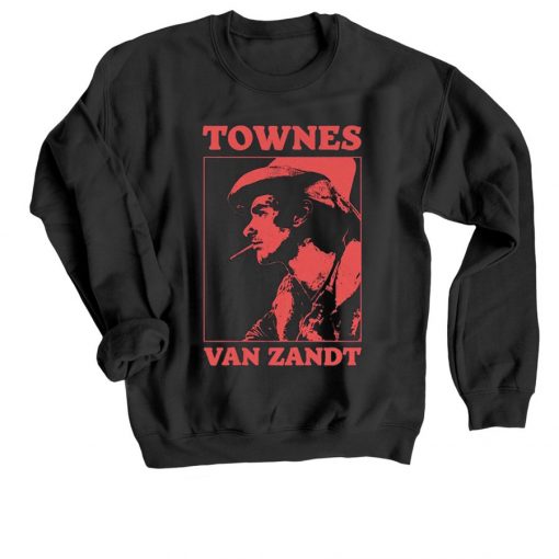 Townes Van Zandt Black Sweatshirts