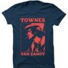 Townes Van Zandt Blue Navy T shirts